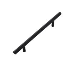 Maçaneta preta dourada e prateada, aço inoxidável, maçaneta da porta do armário de cozinha, gaveta de móveis, puxador de barra t, preto 256mm