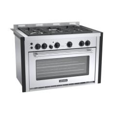 Fogão de Embutir 5 Bocas Temis Inox Gás GLP 220 V Venax, 220V