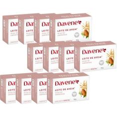 12UN Sabonete Vegetal Leite de Aveia Oleo Amendoas 90G Davene