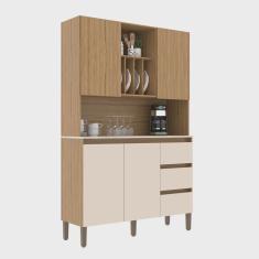 Armário Kit Cozinha com 4 Portas, 3 Gavetas Ac4430