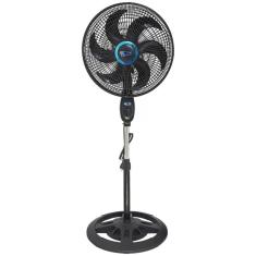 Ventilador De Chão Coluna Preto Turbo 6 Pás Plásticas 40cm De Diâmetro - Fabrica 1 Móveis