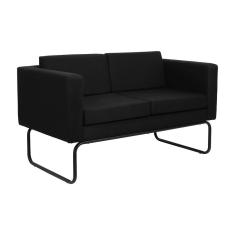 Sofá 2 Lugares Dallas Linho Preto