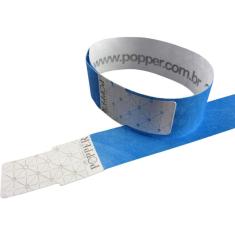 Pulseira Identificacao Azul Fluor