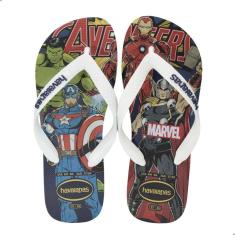 Chinelo Havaianas Top Marvel Classics Branco