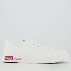Tênis Coca Cola Blend Basic Town Branco-Masculino