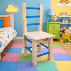 Cadeira Cadeirinha Infantil De Madeira Resistente - MegaStore Marques,