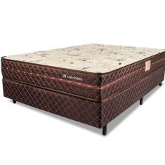 Cama Box com Colchão Viúva Ortopédico D33 128x188cm BF Colchões, MARRO