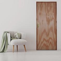 Kit Porta de Madeira 210x80cm Batente 9cm Fechadura Golf Rodam