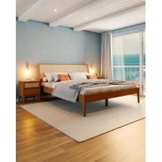 Cama de Casal Madeira Maciça Viena - Artemobili