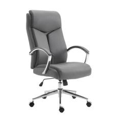Cadeira de Escritório Presidente Evergreen Cinza - Mobly