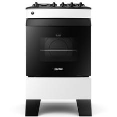 Fogão Consul 4 Bocas Branco com Mesa Esmaltada - CFO4ZAB Bivolt