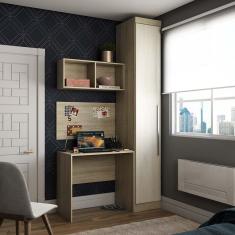 Guarda Roupa 1 Porta 1 Porta Master MDP Avela Rustico-Artico Rustico Kit