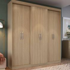 Guarda Roupa Casal 6 Portas 2 Gavetas Grécia Edez Cedro