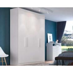 Guarda Roupa Casal 4 Portas e 2 Gavetas ph 1714 Branco - Herval