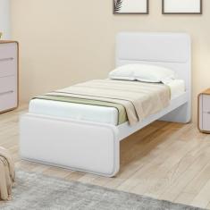 Cama Solteiro Loop Tecido Korino Branco