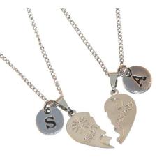 Colar Cordão Amizade Best Friends Amigas Inicial Aço Inox - Milena Fol