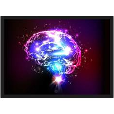 Quadro Decorativo Medicina Cérebro Consultórios Médicos Decorações Com