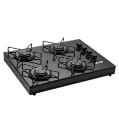 Fogão de bancada a Gás 4 Bocas Stelar Euro Preto