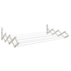 Varal Sanfonado Retrátil Parede 60 cm Aço Branco - Secalux