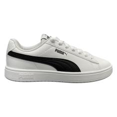 Tênis Puma Rickie Classic Infantil Branco e Preto-Unissex