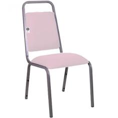 Cadeira Empilhável Para Hotelaria Linha Hotel Fremon Rosa