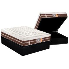Cama Box Baú Casal: Colchão Molas Ensacadas Castor Pocket Silver Star 