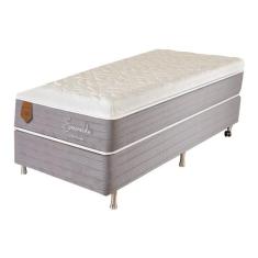 Cama Box Solteiro (Box + Colchão) 88x188x69 Esmeralda Prorelax Molas E