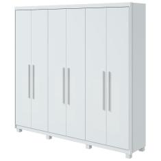 Guarda Roupa Casal 6 Portas áries Lopas Branco