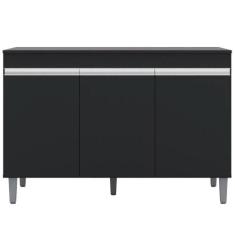 Balcão Gabinete de Pia Com Tampo 120cm 3 Portas Manu - AJL Móveis, Pre