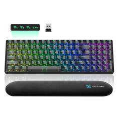 Teclado Mecânico Gamer Sem Fio Taiahiro RGB - 100 Teclas