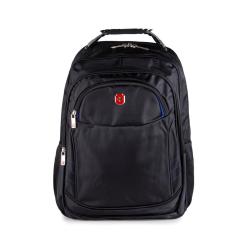 Mochila Para Notebook Executiva Swissland Sl04004 Em Poliester Com Cabo De Aco 18 Preto Com Azul