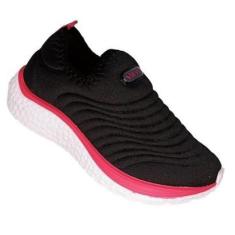 Tênis Infantil Casual Slip On Menina Via Vip Juvenil VV9503-Feminino