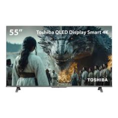 Smart TV QLED 55 4K Toshiba Google TV 3HDMI 2USB Wi-Fi TB060