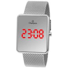 Relógio Feminino Champion Digital Espelhado Prata CH40080Y-Feminino