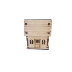 Miniatura em MDF Casa 6x5x3cm 6543 - Arte Coisas