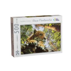 Quebra Cabeça Com 500 Peças Onça  Pantaneira Pais $ Filhos