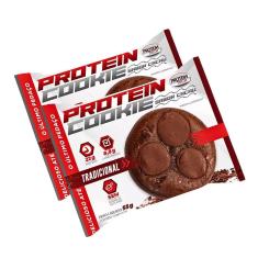 3x Cookies de Whey Protein Proteicos Low Carb Protein Tech Varios Sabores-Unissex