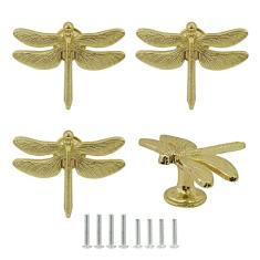 brandname Puxadores de gaveta de libélula, 4 peças, lindos armários em forma de libélula, armários, mesas de cabeceira, estantes, armários, cômoda, decoração de móveis, alça para cozinha, quarto