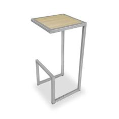 Banqueta Banco Alto Rochester Cozinha Área Gourmet Prata e Jade - Genu