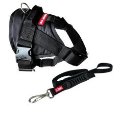 Coleira Peitoral com Guia para Cachorro Estilo SWAT  Tamanho GG - Cana