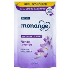 Sabonete Líquido Monange Pele Macia Flor de Lavanda 400mL, Lavanda