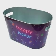 Champanheira Balde Oval Happy Hour BGAR004D - Hauskraft