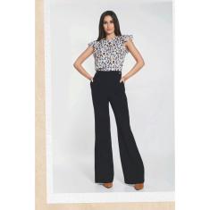 Calça Pantalona Maria Maturana Preto