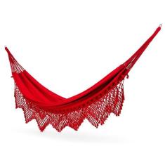 Rede de Dormir Casal Clone Vermelha - REDESDEDORMIR