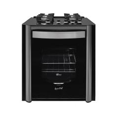 Fogão de Embutir 4 Bocas Fischer Gran Cheff com Grill e Mesa de Vidro - Cinza