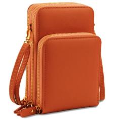 Bolsa Feminina Portátil Com Alça Regulável Bolso Transparente para Cel