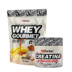 Kit Whey Protein Gourmet Refil 907g + Creatina Power Explosion 300g - 