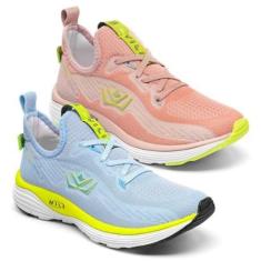 2 Tênis Feminino Vili Para Caminhada Academia Treino-Feminino