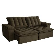 Sofá 4 Lugares Retrátil Itaguaí Marrom