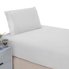 Jogo De Lençol Solteiro 2 Peças Micro Percal 400 Fios Com Elástico - J